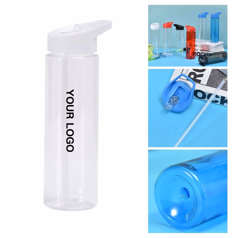 Durable Plastic Sports Water Bottle 2.8x9.6 Inch