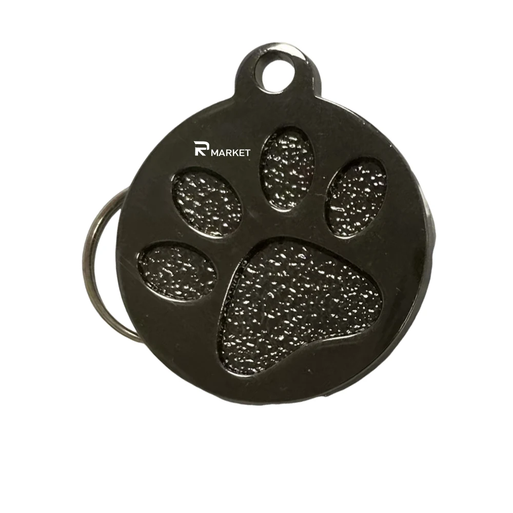 Round Laser Engraved Dog Tag 1