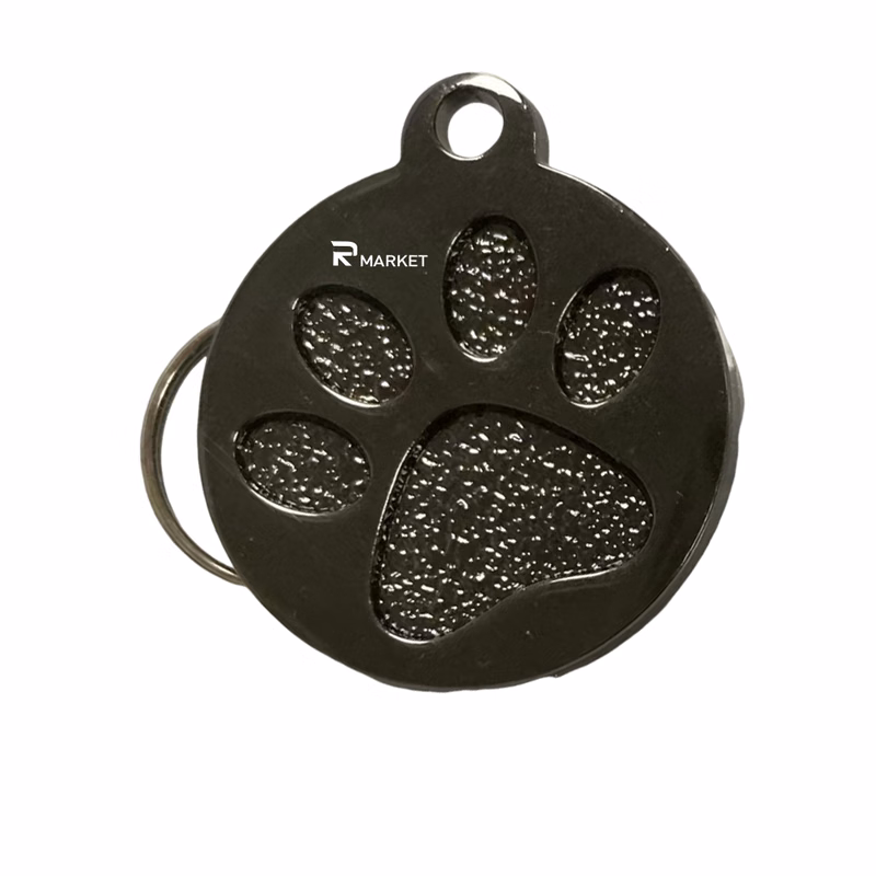 Round Laser Engraved Dog Tag