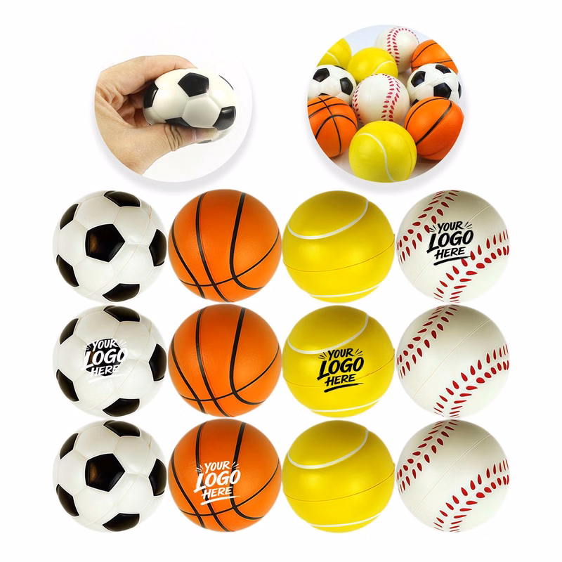 Foam Sports Stress Ball Grip Exercise Toy Set