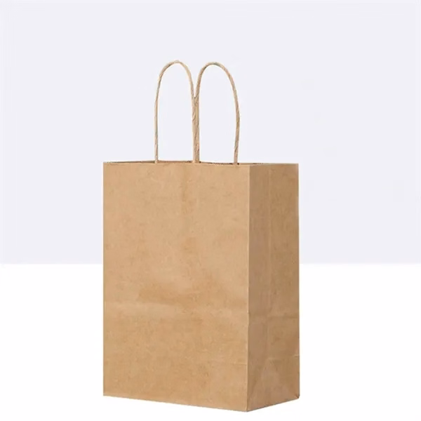 Eco Friendly Kraft Paper Bags with Logo for Work, School and Travel