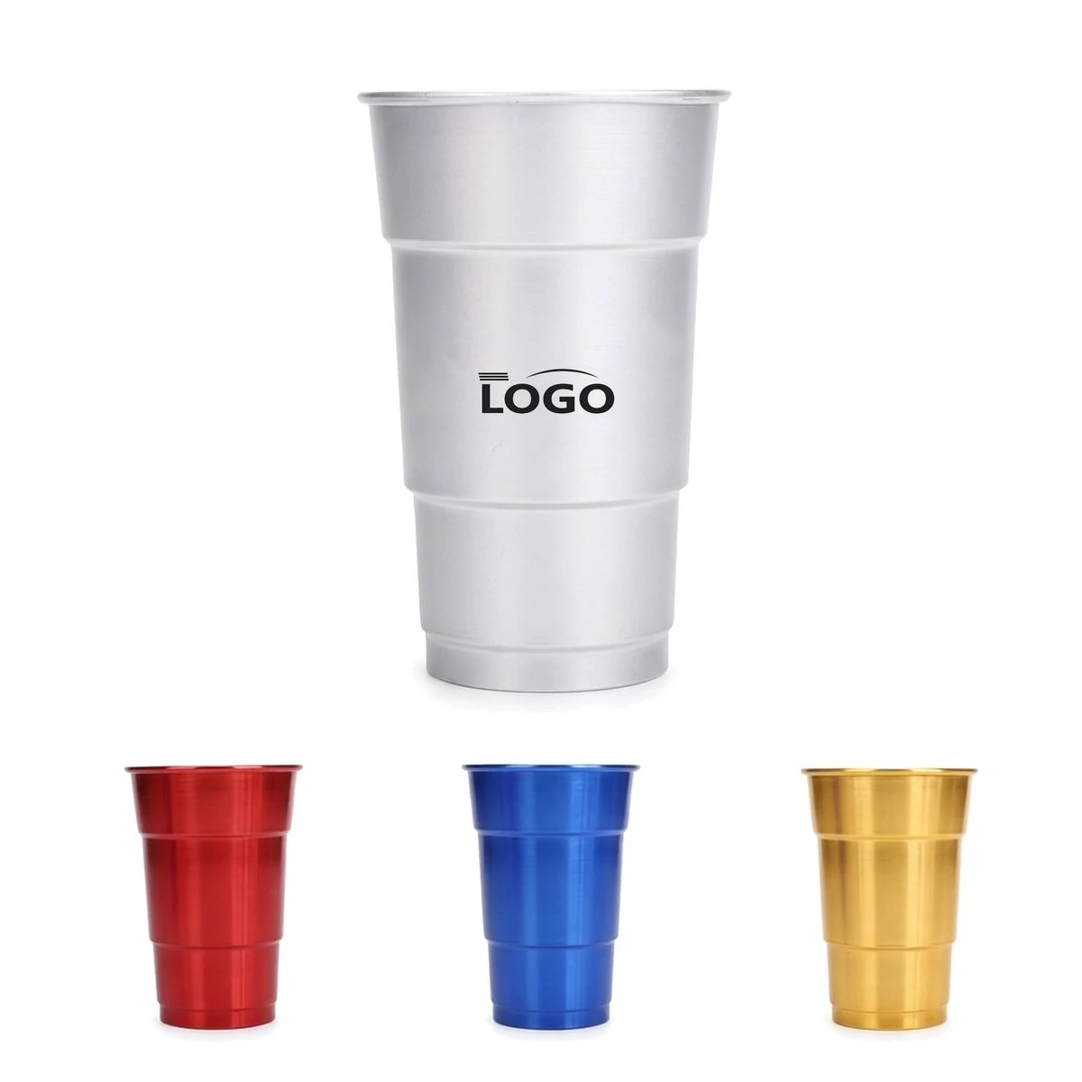Customizable 16 oz Anodized Aluminum Reusable Cup 1