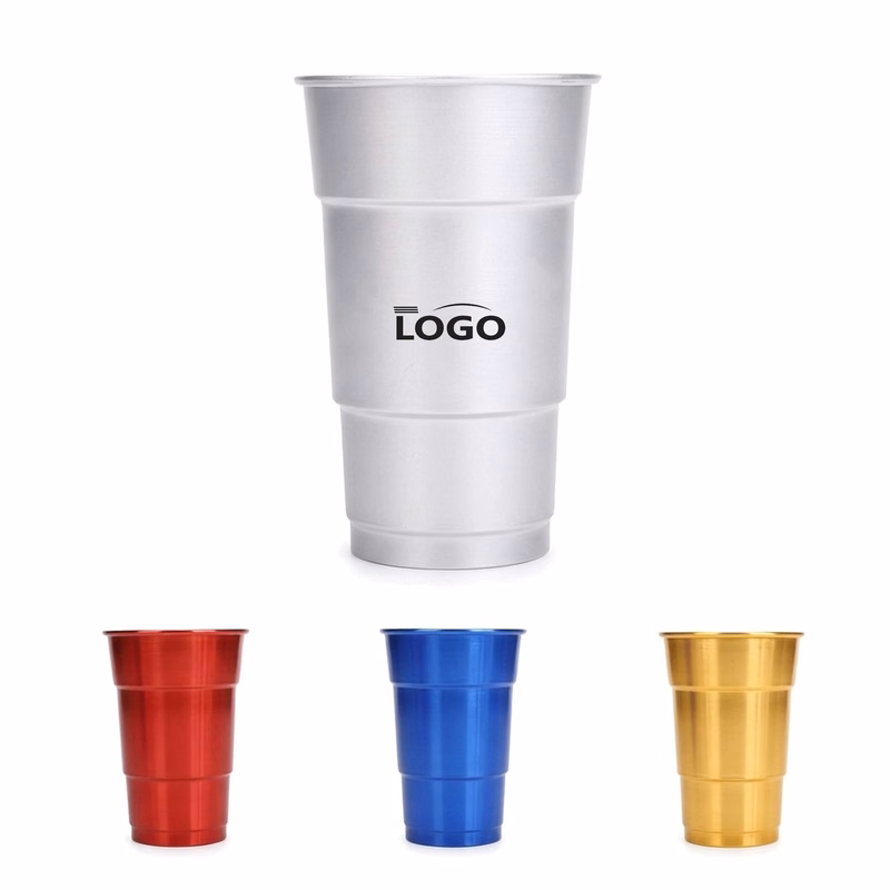 Customizable 16 oz Anodized Aluminum Reusable Cup