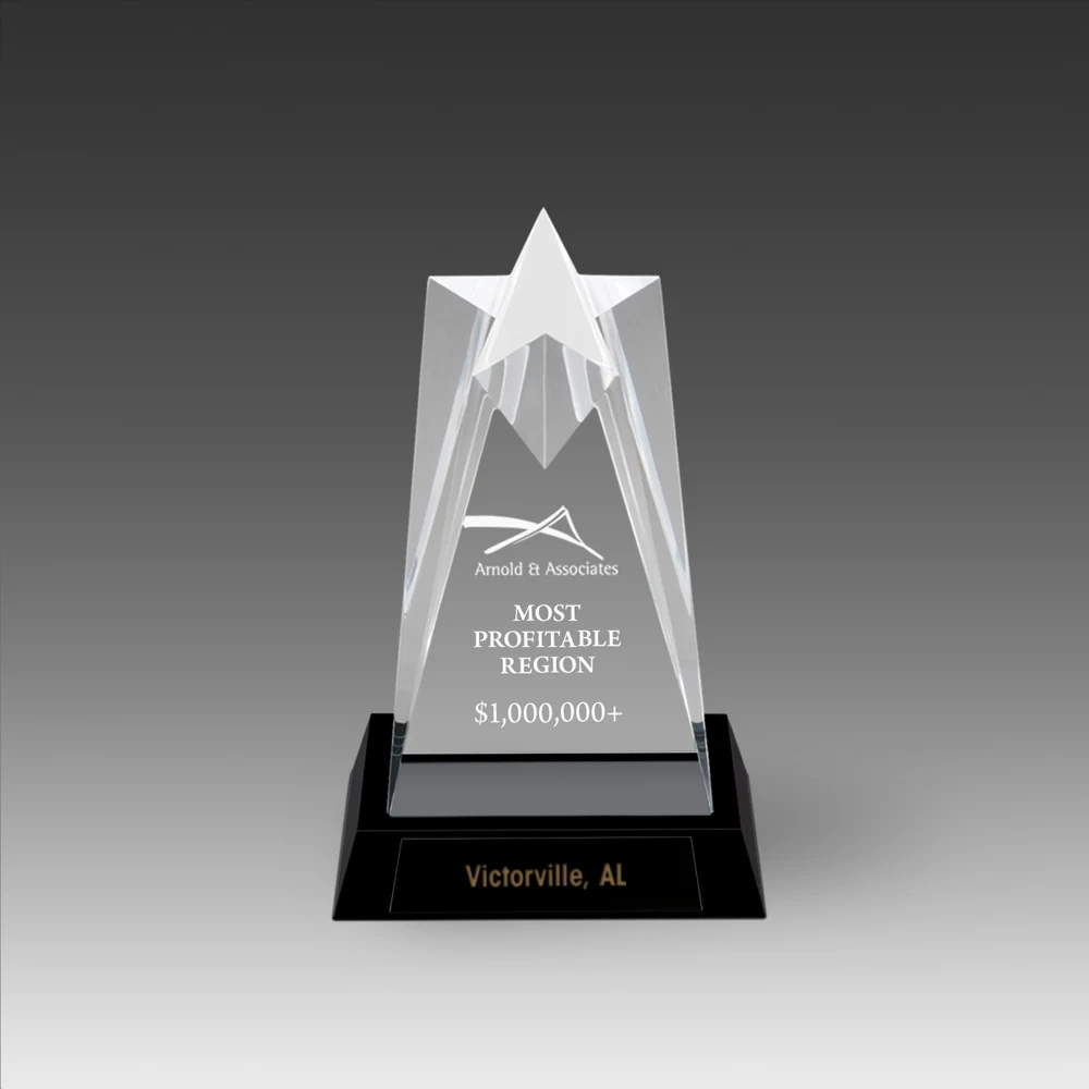 Star Tower Sculptured Star Award (3"x6"x2") 1