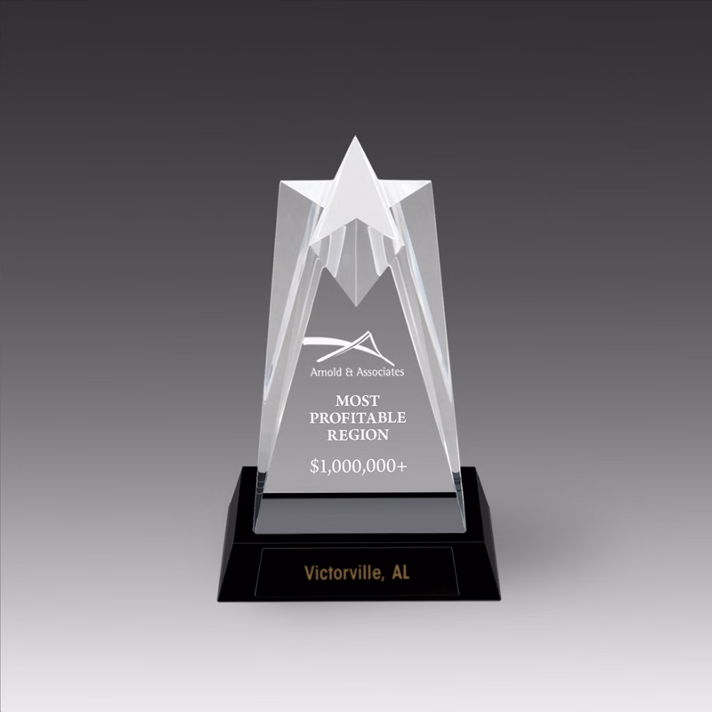 Star Tower Sculptured Star Award (3"x6"x2")