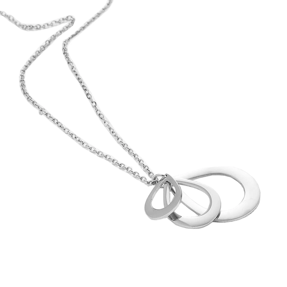 MOQ100 Engraved Waterdrop-Shaped Necklace 1