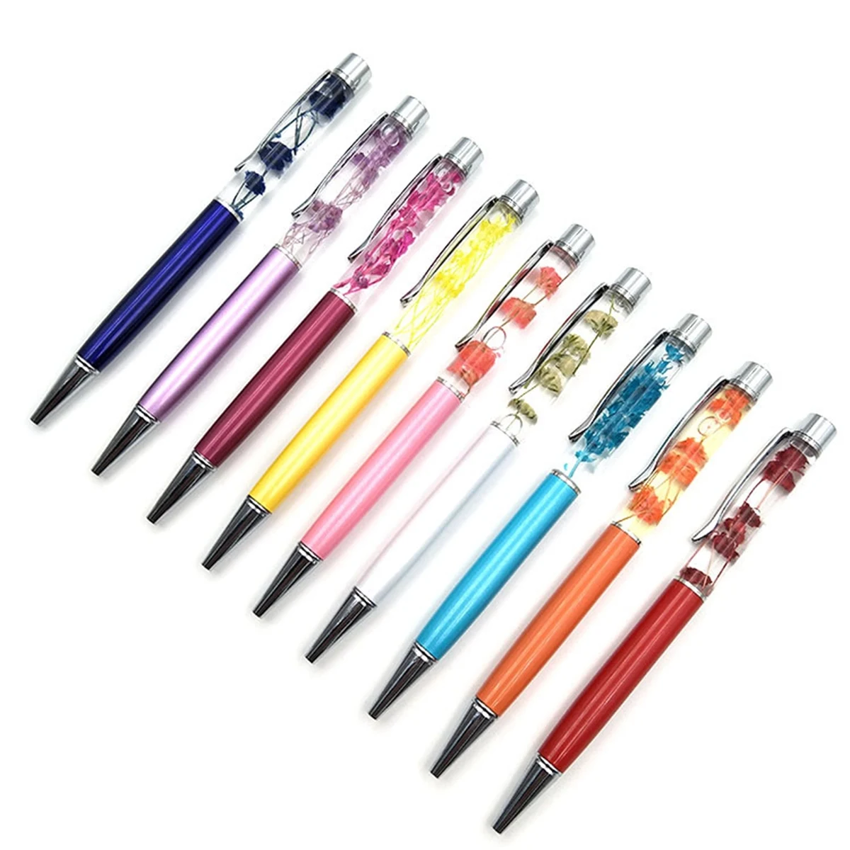 Oil Floating Glitter Metal Ballpoint Pen 1
