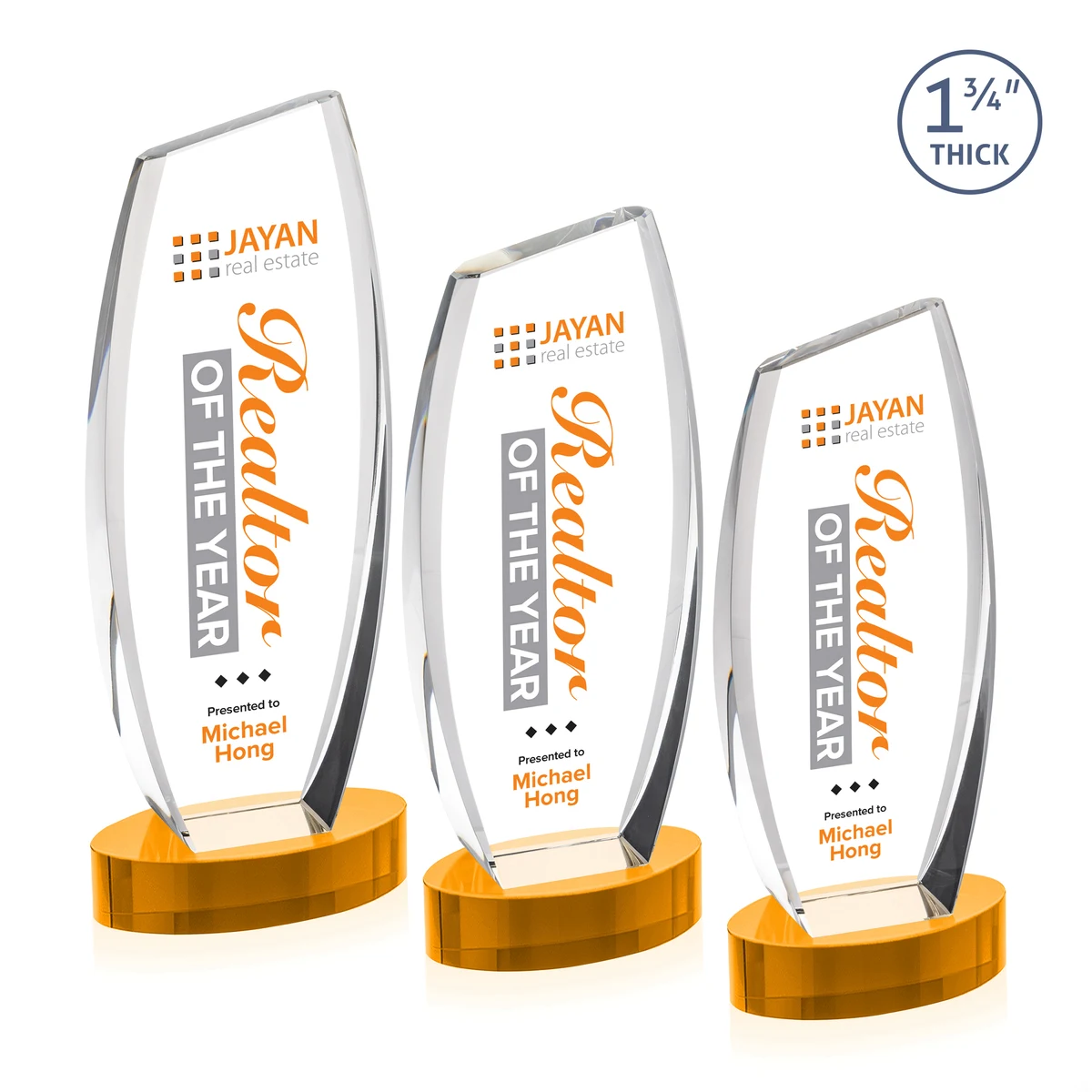 Colorado VividPrint™ Award on Base - Amber 1