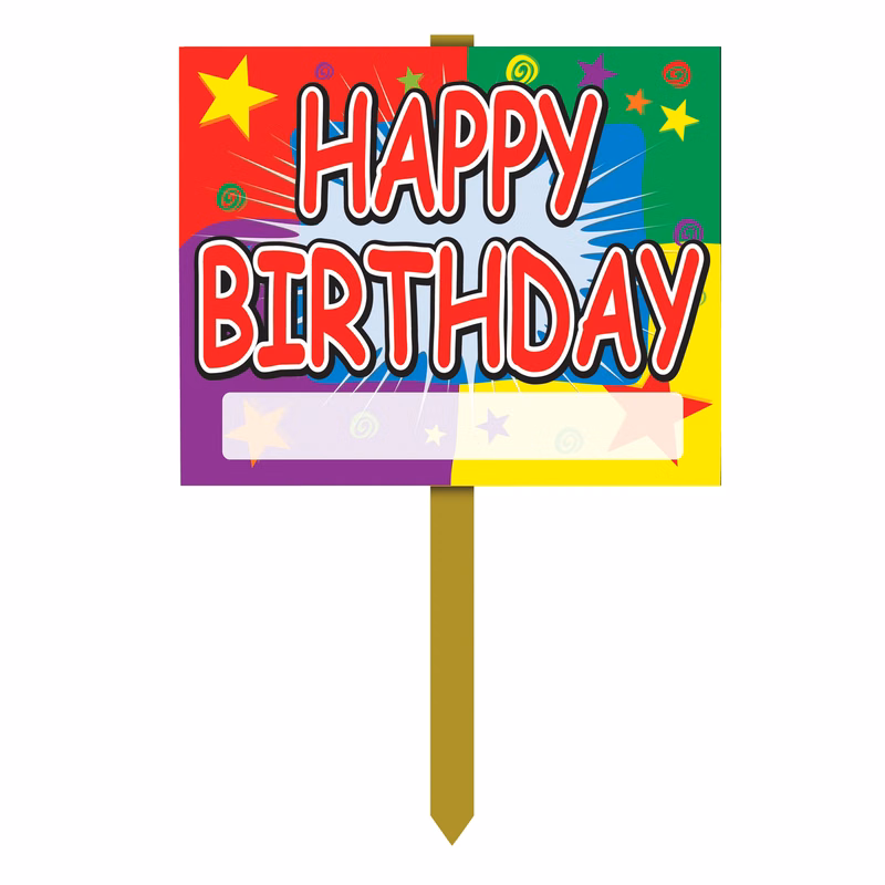 Happy Birthday Yard Sign