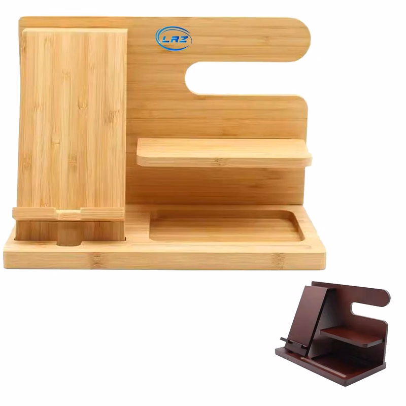 Bamboo Wood Multi-Functional Mobile Phone Holder