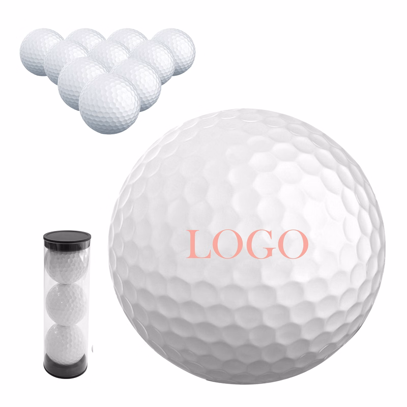 3 Golf Balls Set In Clear Tube Packaging