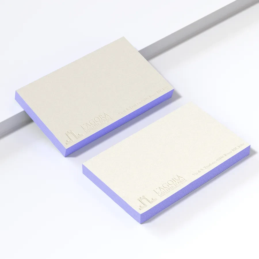 Letterpress Edge Painted Notecards 1