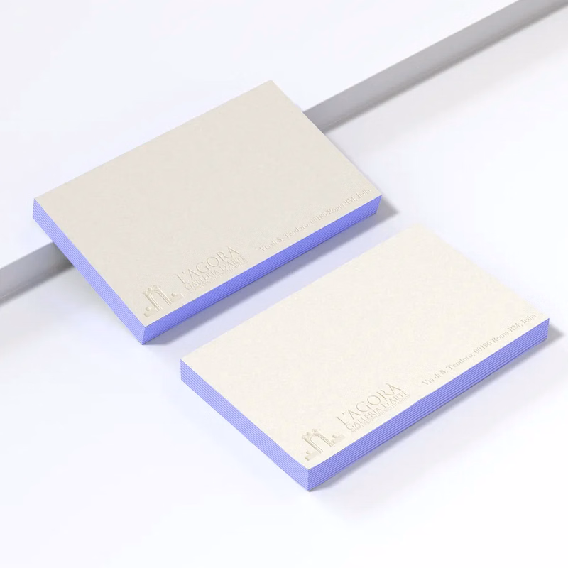 Letterpress Edge Painted Notecards