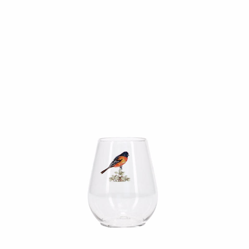4 oz Plastic Stemless Glass Clear Digital Print