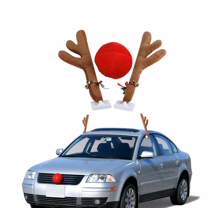 Car Decorative Reindeer Antlers & Nose