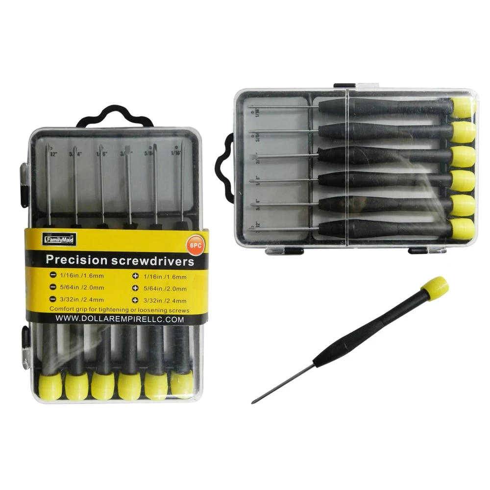 Precision Screwdriver Sets - Metal & Plastic 6 Pack 1