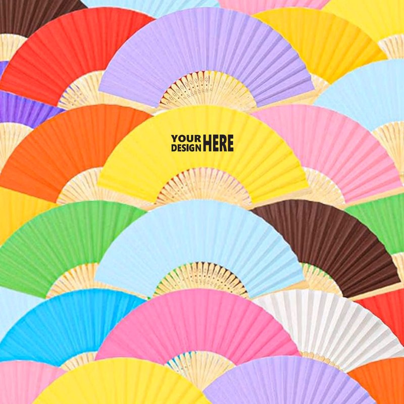 Customizable Foldable Portable Multi-Color Fan