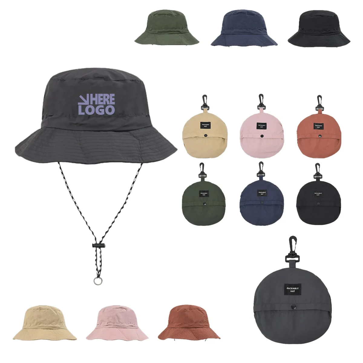 Foldable Waterproof Bucket Hat Sun Cap 1