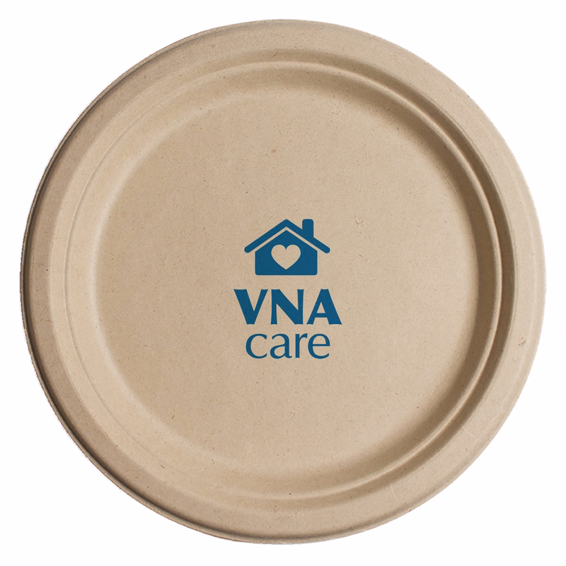 6.75" Round Eco-Friendly Paper Plate