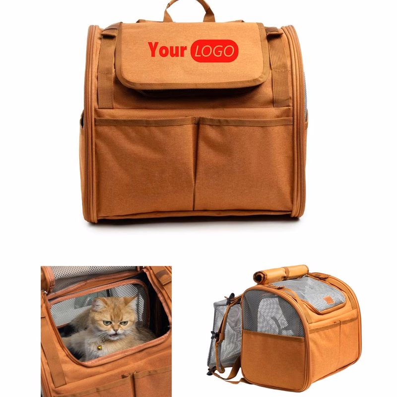 Expandable Ventilated Pet Travel Backpack Carrier