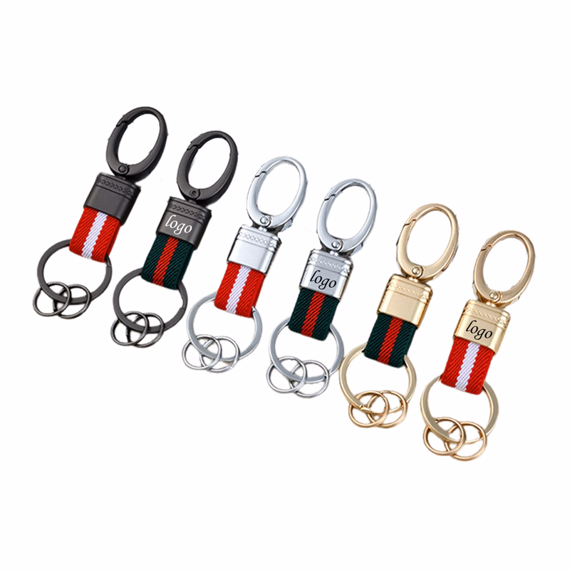 Stretch Webbing Large Head Keyring