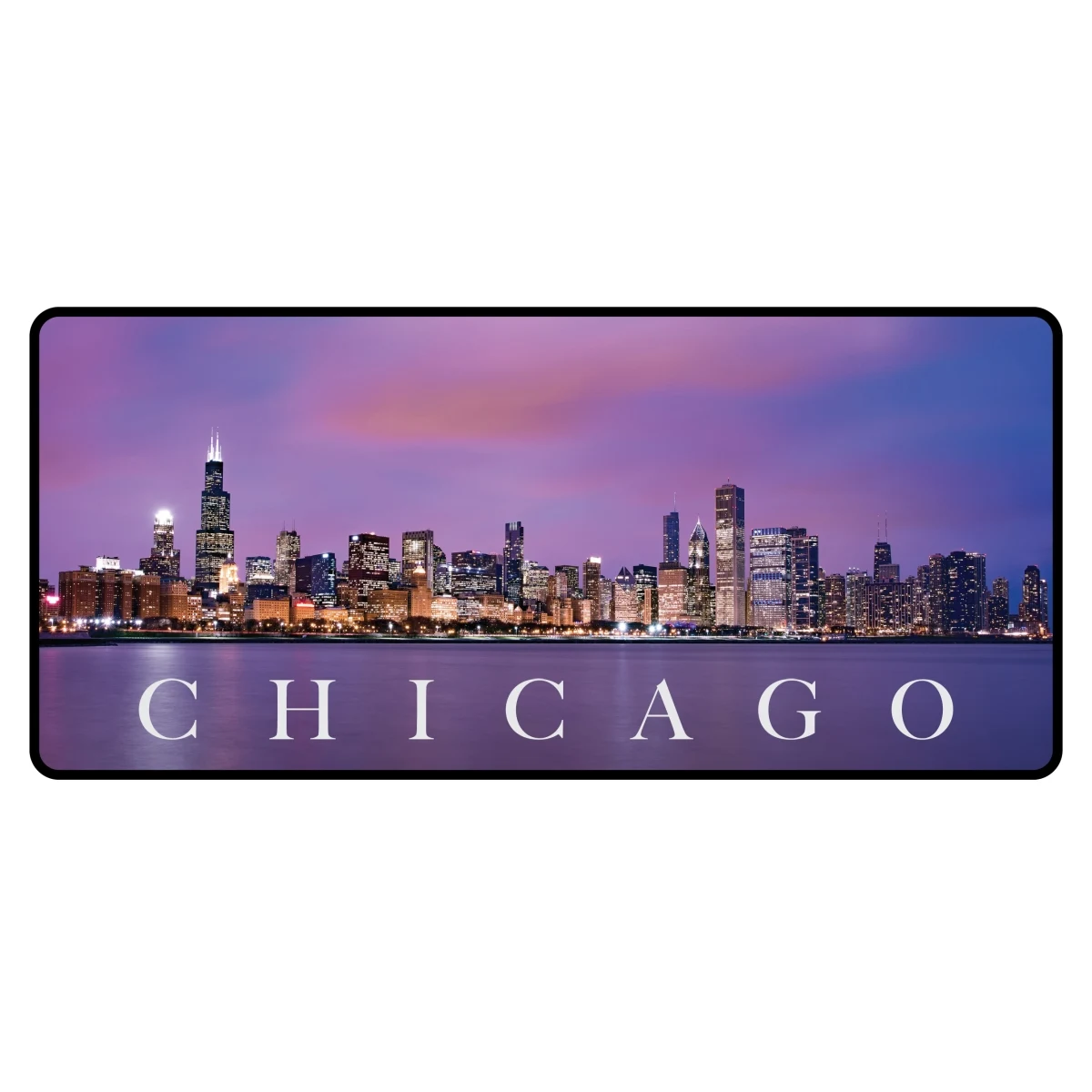 Gaming Mat with Fabric Surface & Stitched Edge (35"x16"x1/8") 1