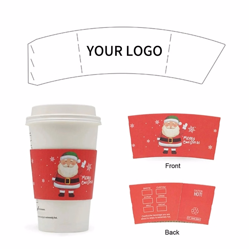 Eco Coffee Cup Sleeve with Logo