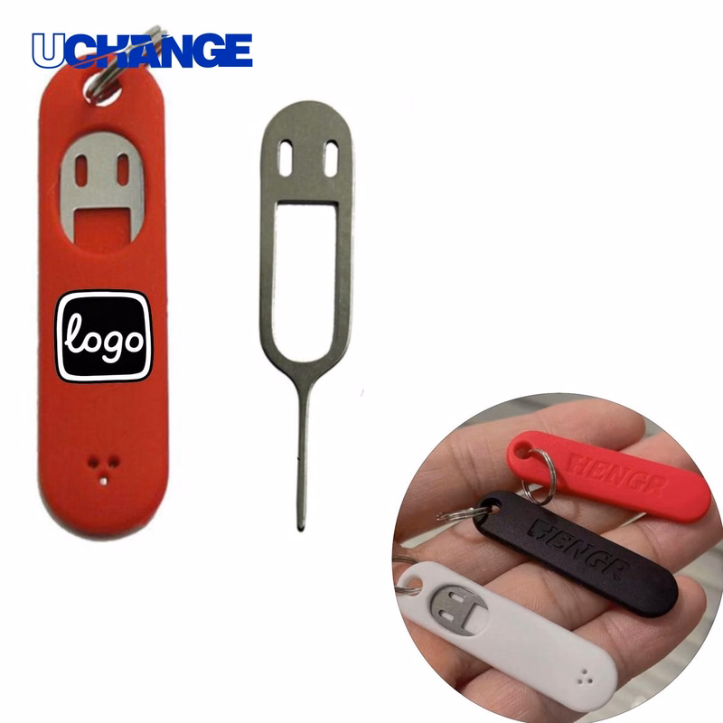 Silicone SIM Ejector Pin Keychain Case