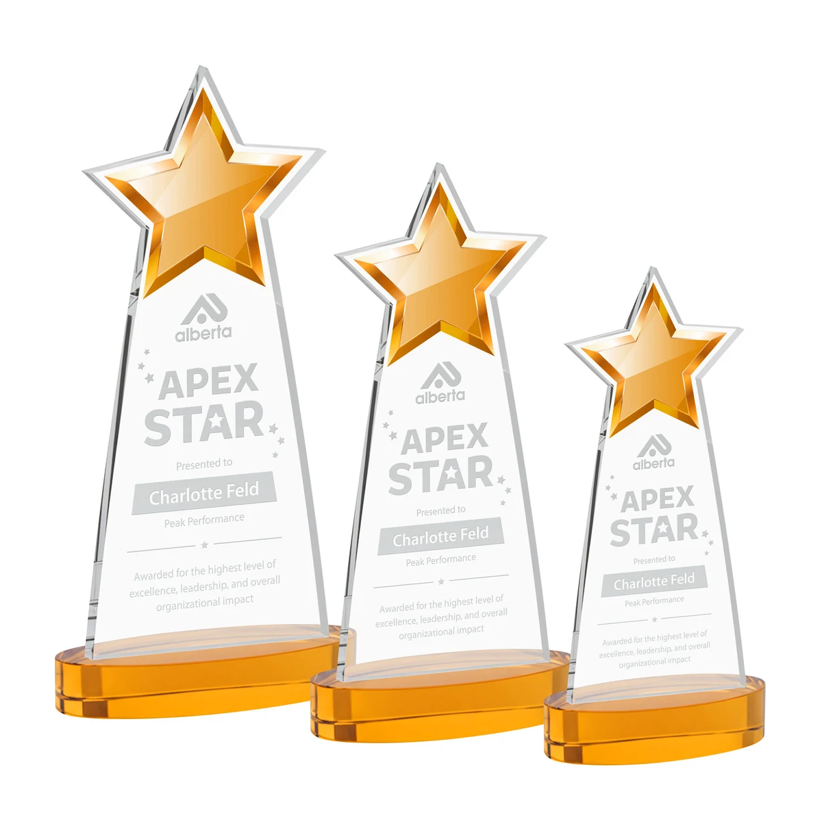 Starlite Award on Alberton Base - Amber 1