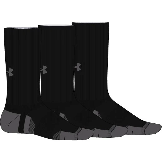 UA Performance Tech Kids' 3-Pack Crew Socks 1