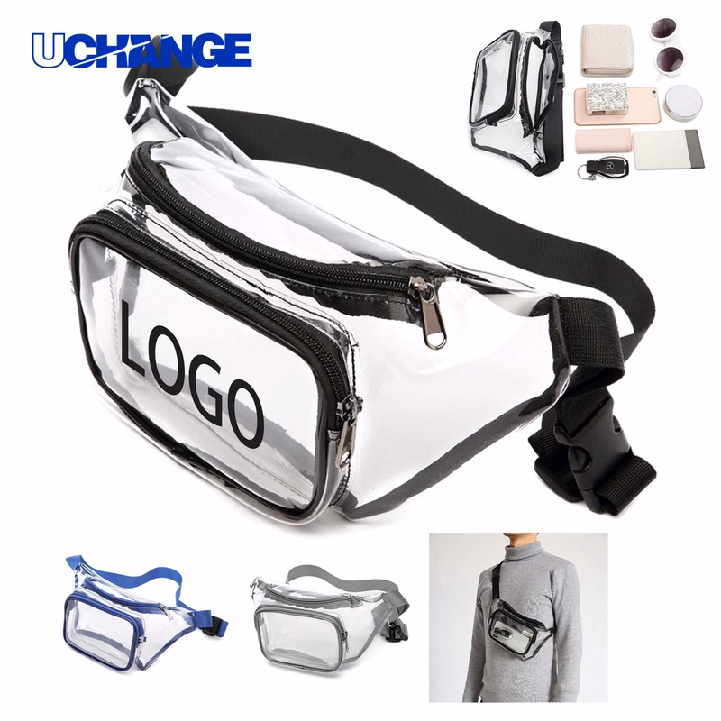 Clear Two-Pocket Fanny Pack