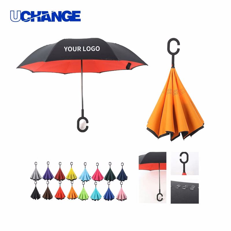 Pongee Inversion Umbrella Double Canopy