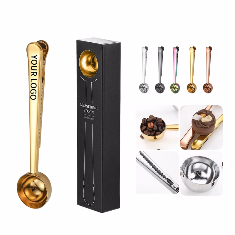 Stainless Steel Coffee Spoon and Sealing Clip