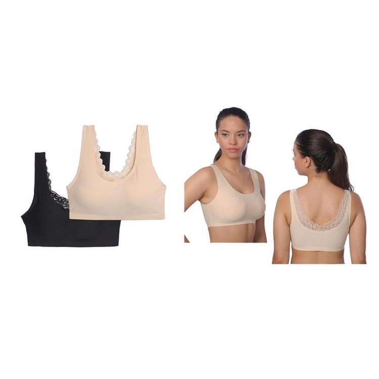 Women's Sports Bras - Black M - XL Removable Pad