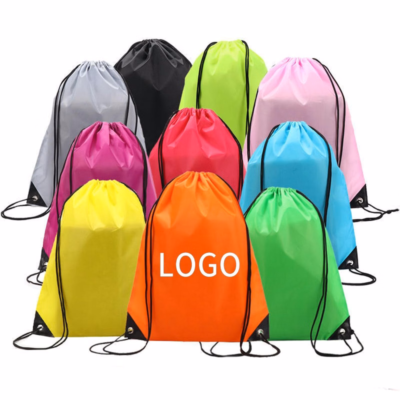 Polyester Drawstring Backpack with Cinch Closure