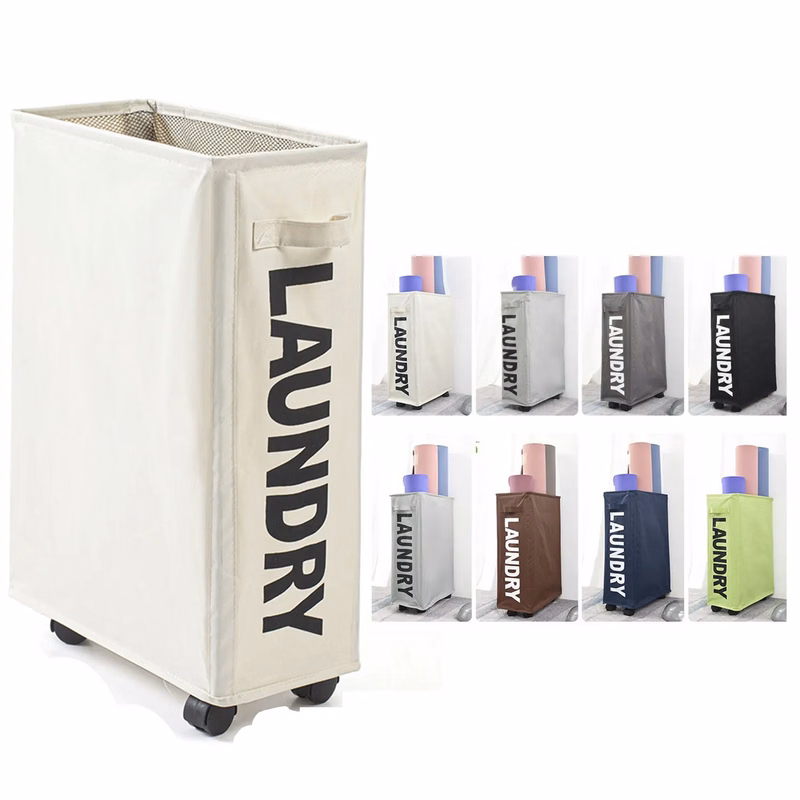 Large Wheels Laundry Basket Bag