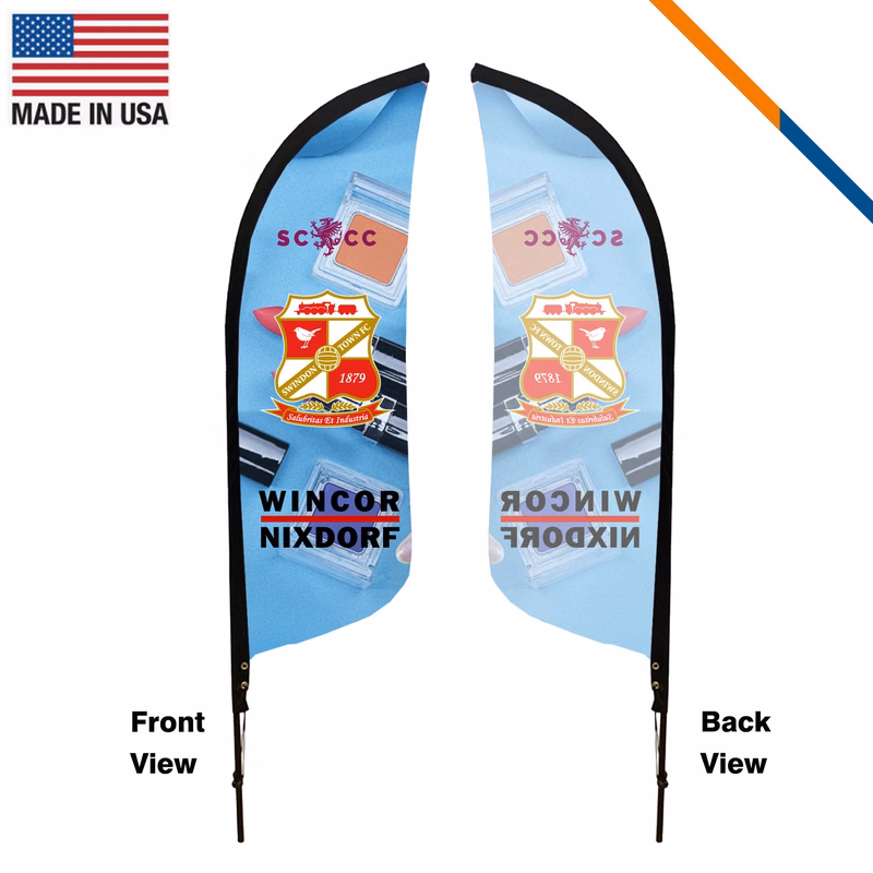 7' Amie Single-Sided Feather Flag