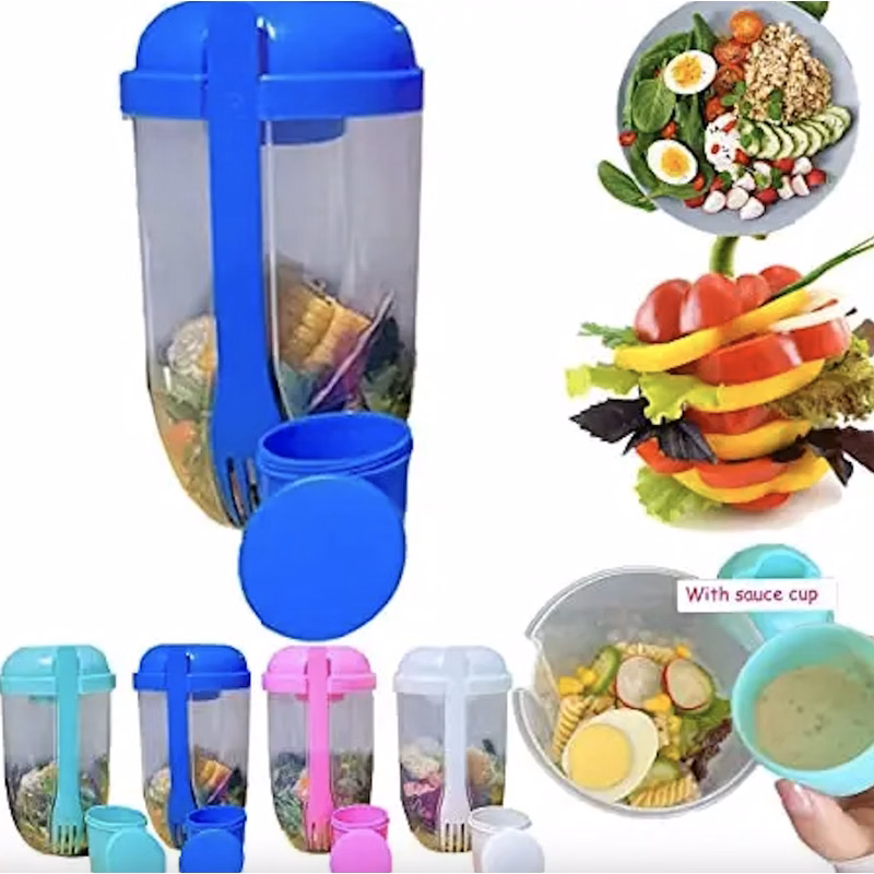 Salad Meal Shaker Cup with Fork
