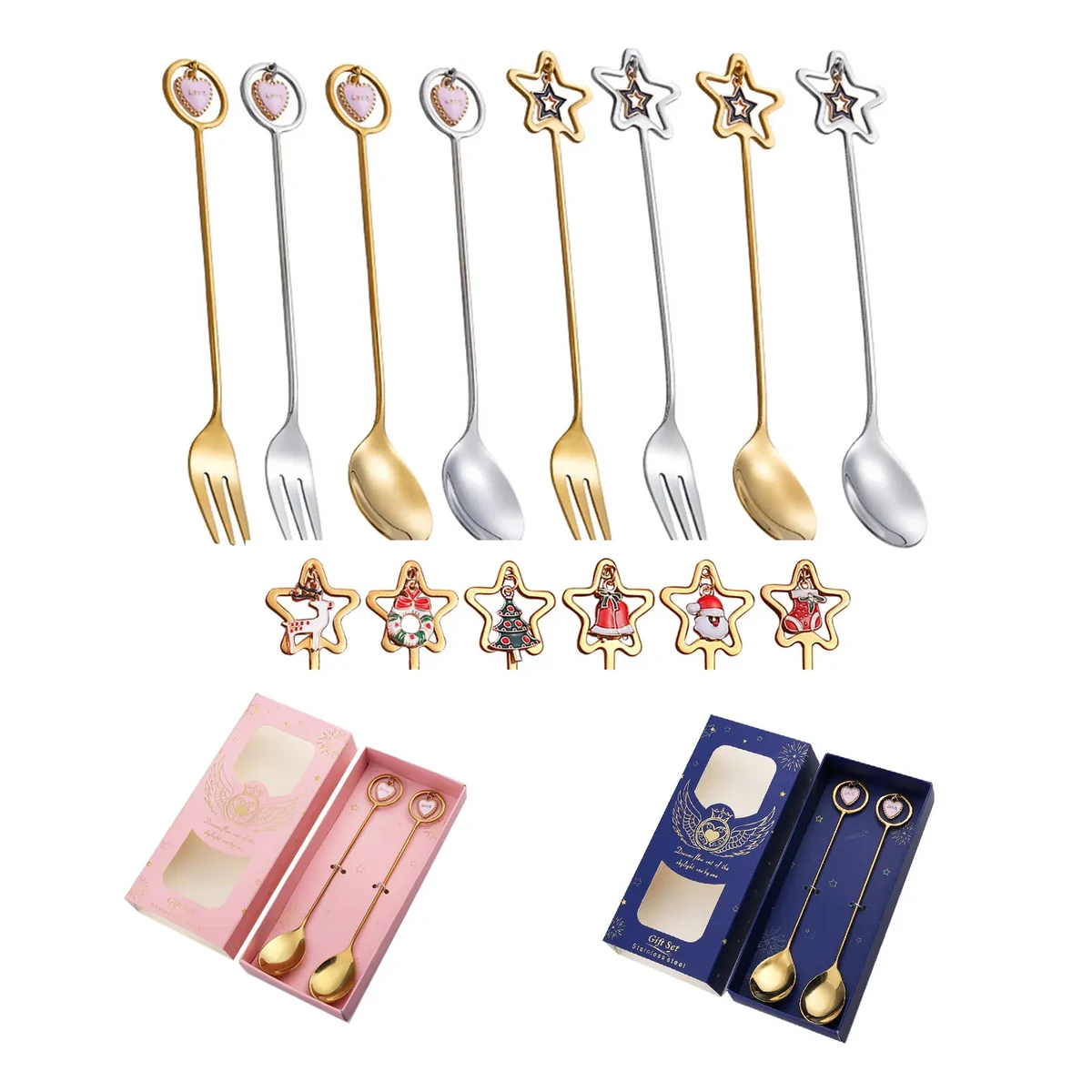 2Pcs Spoon Fork Gift Set 1