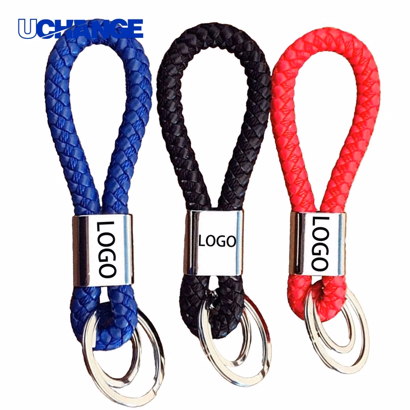 PU Braided Lanyard Keychain