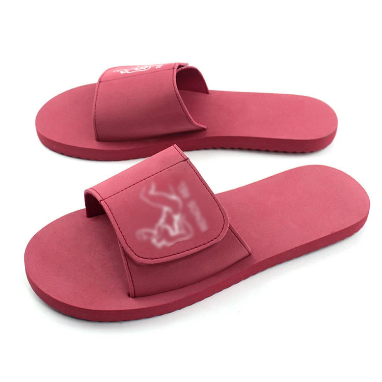 Slide Sandal With Velcro Strap 1