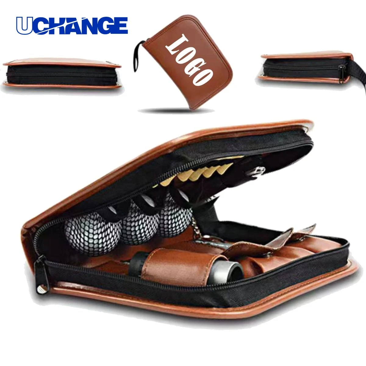 Leather Golf Tool Storage Bag 1