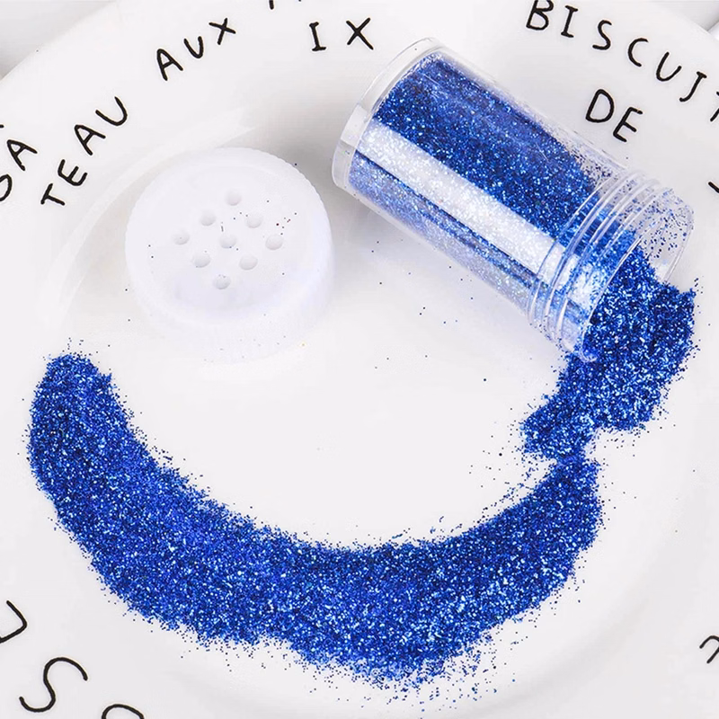 12 Pack Assorted Colors Cosmetic Nail Art Glitter Powder Set