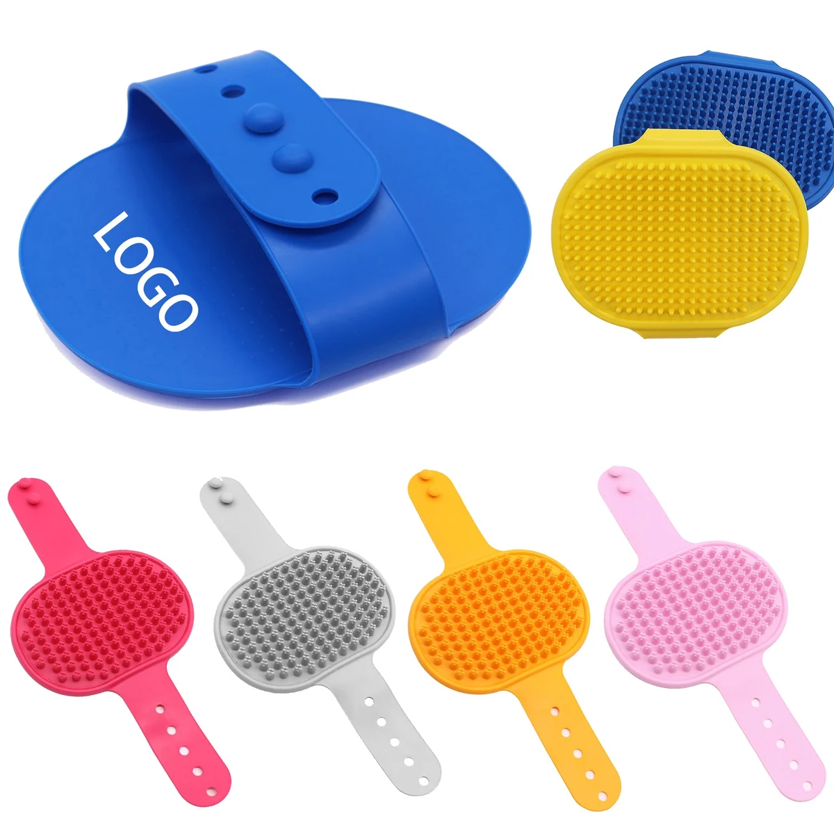Silicone Pet Bath Massage Bath Gloves 1