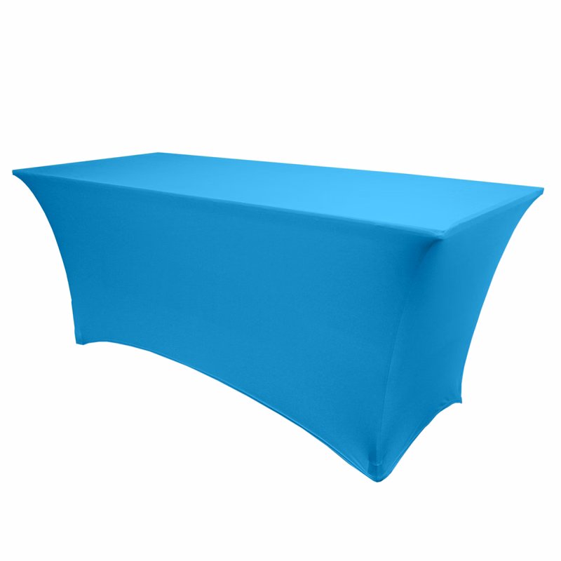 Non-Printed 8' Spandex Stretch Table Cover