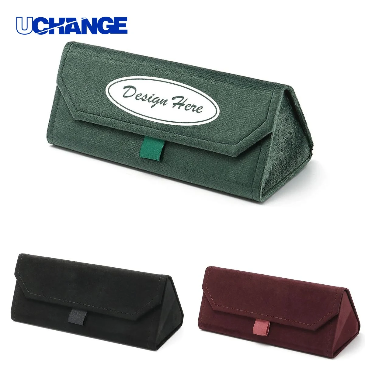 Eyewear Foldable Triangle Glasses Case Organizer 1