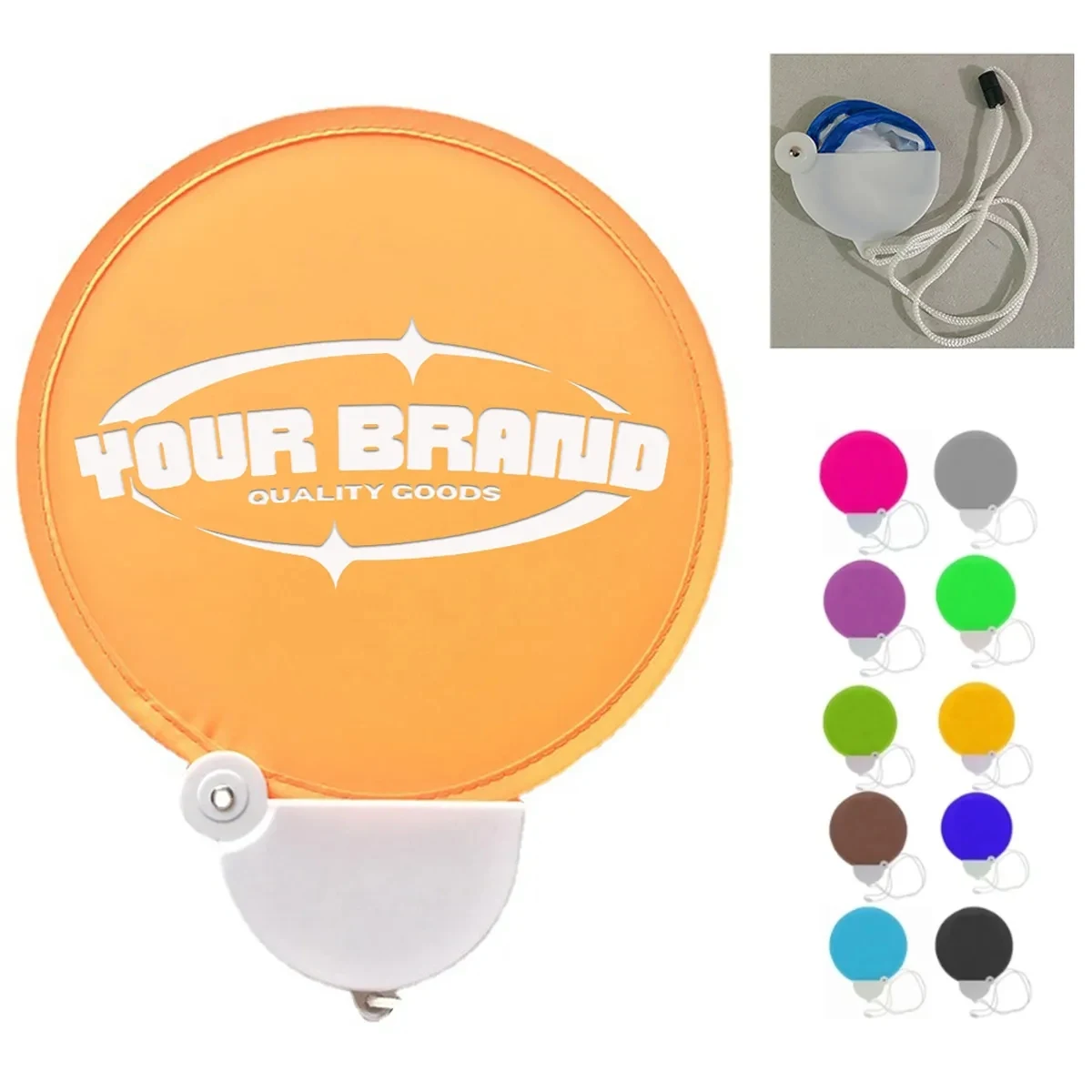 Foldable Summer Handheld Round Fan 1