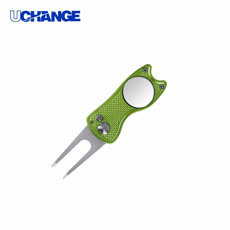Foldable Stainless Steel Divot Tool with Magnetic Marker 2.76 Inch