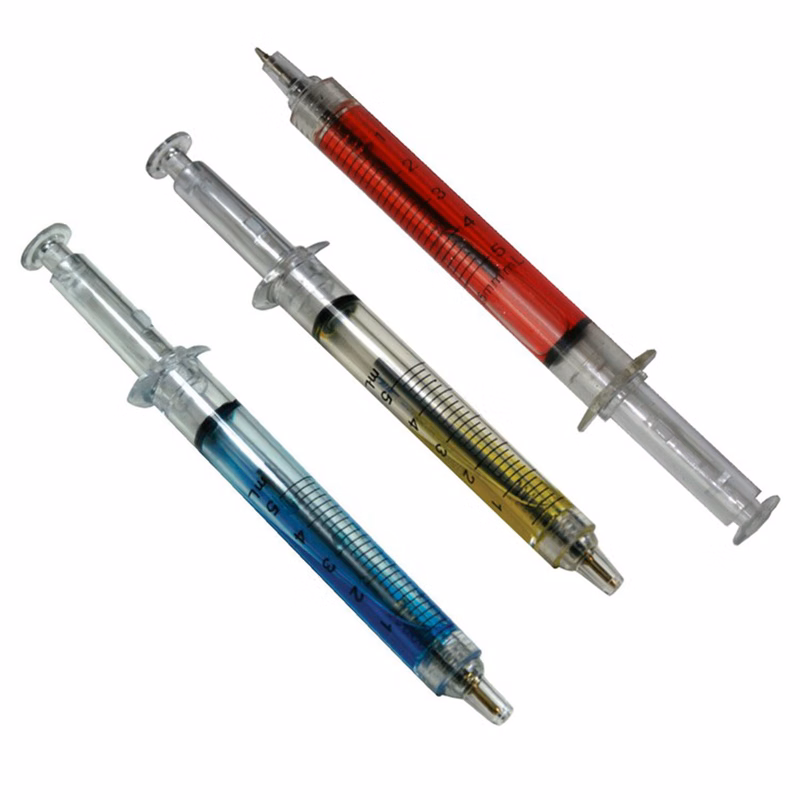 Ballpoint Clicker Syringe Pen