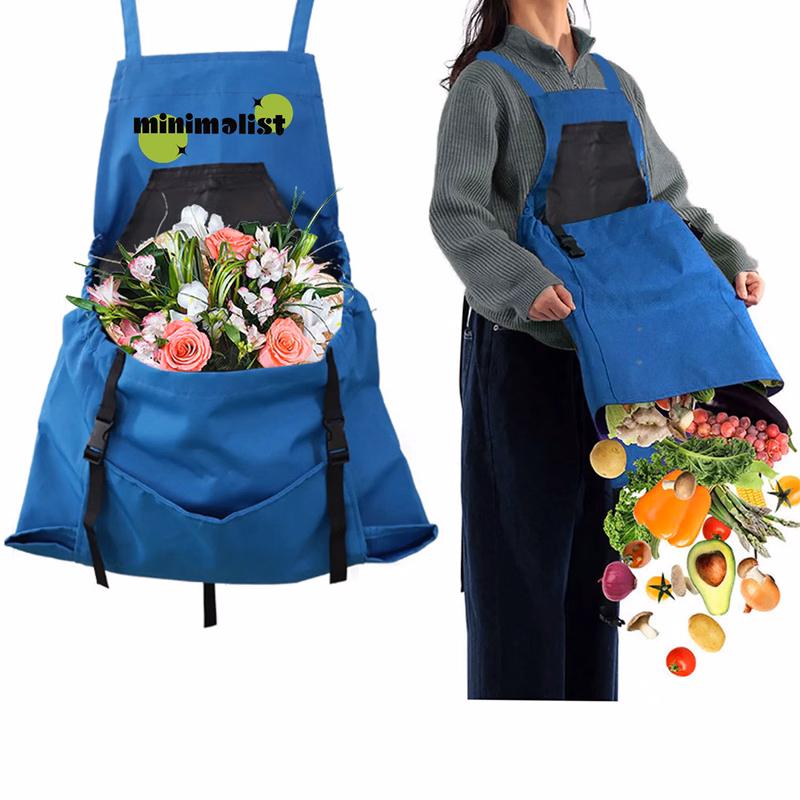 Waterproof Gardening Apron with Pocket and Logo Customizatio
